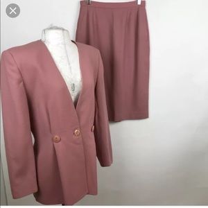 Christian Dior | Vintage Mauve Skirt Suit